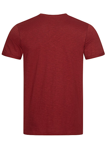 Eight2Nine Heren Basic T-Shirt dried tomato rood