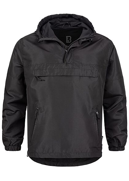 Brandit Heren Pull Over Jas Windbreaker zwart