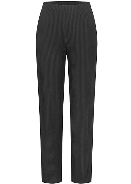 ONLY Dames NOOS Ribbed Broek zwart