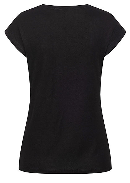 Seventyseven Lifestyle Dames T-Shirt Everyday Print zwart