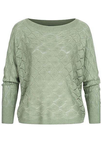 Styleboom Fashion Dames gebreide Trui groen