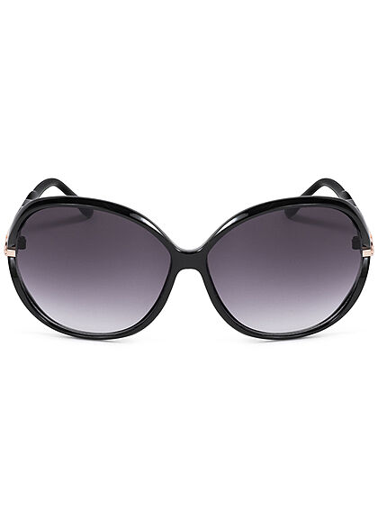 Seventyseven Lifestyle Damen Sonnenbrille UV-Schutz 400 Flechtbügel schwarz