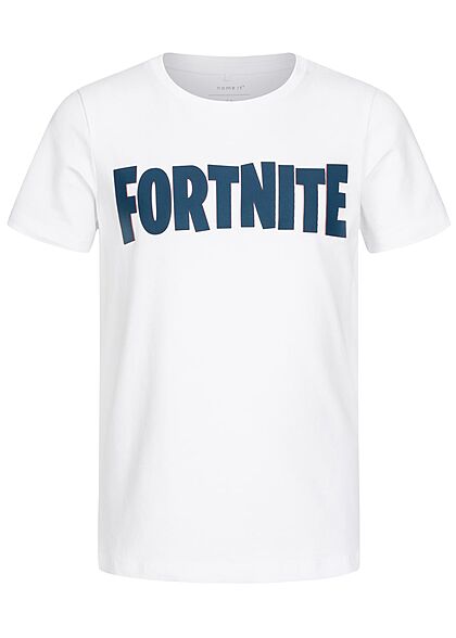Name It Kids Jungen NOOS T-Shirt Fortnite Print weiss