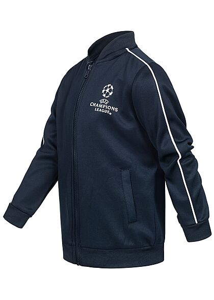 Name It Kids Jungen Champions League Trainingsjacke hoher Kragen 2-Pockets saphir blau
