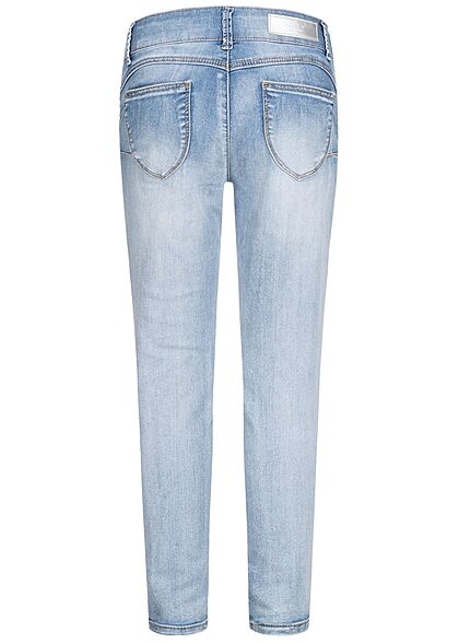 Hailys Kids Mädchen Skinny High-Waist Push-Up Jeans Hose 5-Pockets hellblau denim