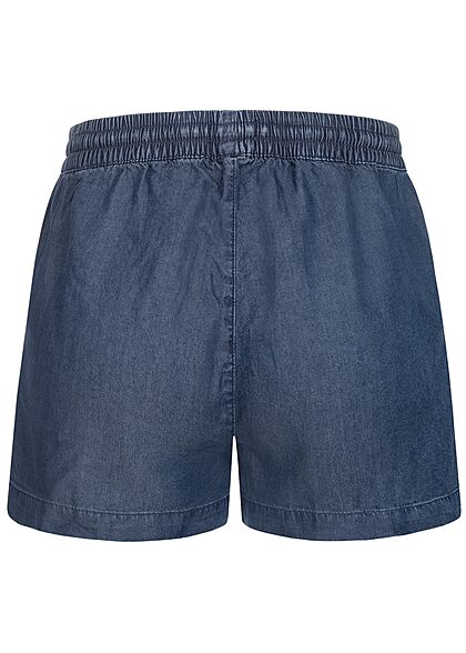 ONLY Dames NOOS Lyocell Shorts donkerblauw denim
