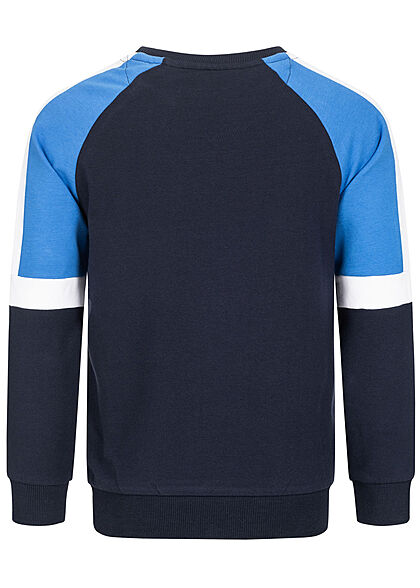 Name It Kids Jungen Sweatshirt Pullover Raglanärmel Champions League Print dark sapphir blau