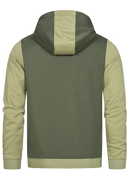 Jack and Jones Herren Sweat Hoodie Kapuze Kängurutasche Tunnelzug beetle grün