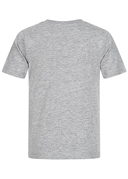 Jack and Jones Junior NOOS T-Shirt Logo Print hell grau melange