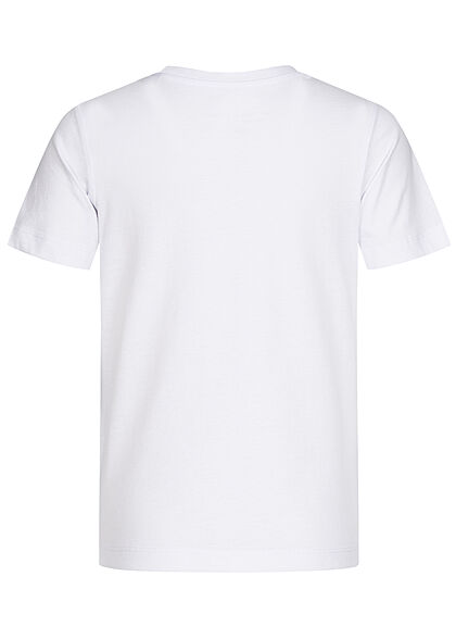 Jack and Jones Junior NOOS T-Shirt Colorblock Logo Print weiss