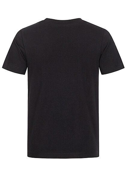 Jack and Jones Junior NOOS T-Shirt Colorblock Logo Print schwarz