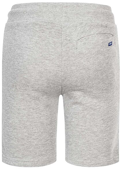 Jack and Jones Junior Sweat Shorts Tunnelzug 2-Pockets hell grau melange