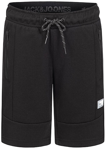 Jack and Jones Junior Sweat Shorts Tunnelzug 2-Pockets schwarz