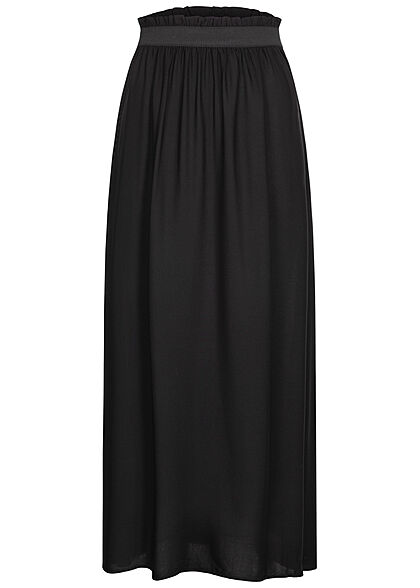 Tom Tailor Damen Paperbag Longform Rock Schlitz seitlich schwarz