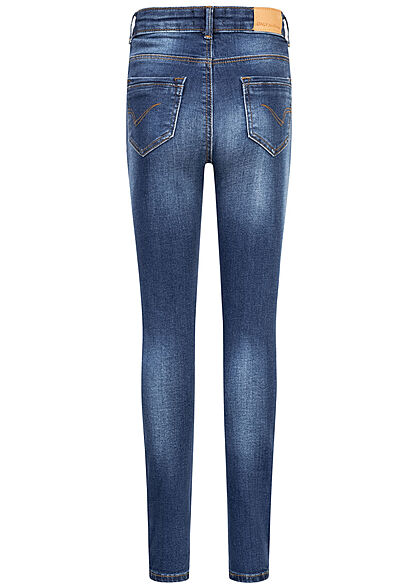 ONLY Kids Mdchen NOOS High-Waist Skinny Jeans Hose 5-Pockets medium blau denim