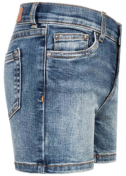 ONLY Kids Mdchen NOOS Bermuda Jeans Shorts 5-Pockets medium blau denim