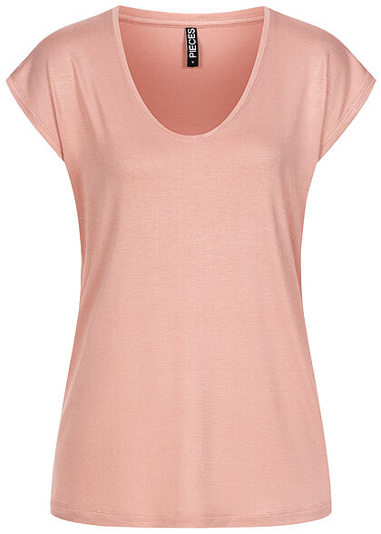 Pieces Dames NOOS T-Shirt Loose Fit misty licht roze - Art.-Nr.: 21052581