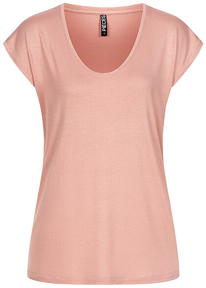 Pieces Dames NOOS T-Shirt Loose Fit misty licht roze