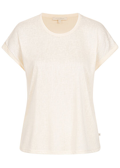 Tom Tailor Dames T-Shirt Loose Fit soft creme beige