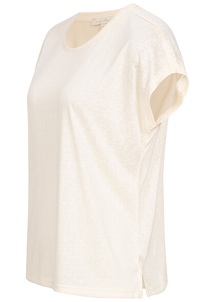 Tom Tailor Dames T-Shirt Loose Fit soft creme beige