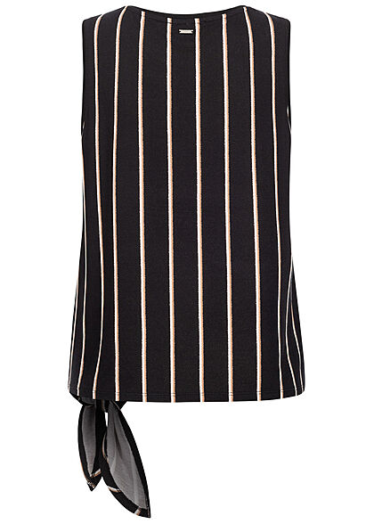 Tom Tailor Dames Tank Top Strepen zwart