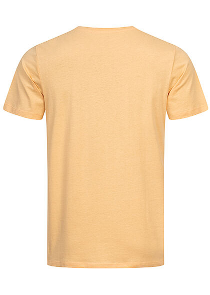 Jack and Jones Herren T-Shirt Skulls Surf Club Print Regular Fit sahara sun gelb