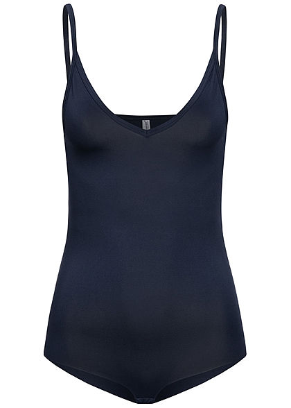 Seventyseven Lifestyle Dames V-Neck Body navy blauw