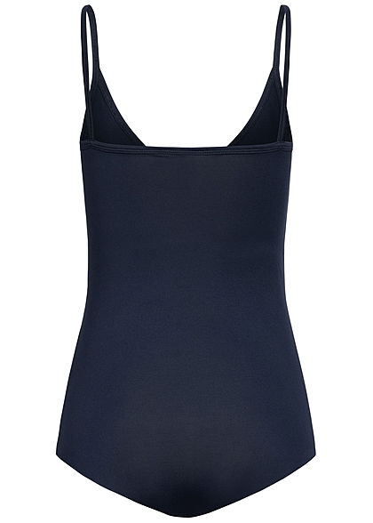 Seventyseven Lifestyle Dames V-Neck Body navy blauw