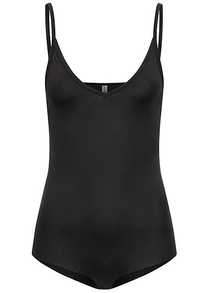Seventyseven Lifestyle Dames V-Neck Body zwart