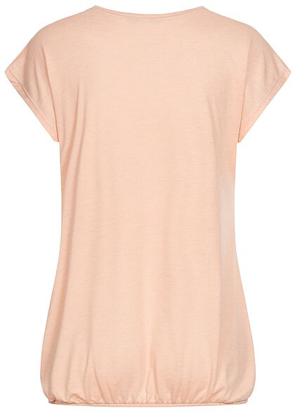 Zabaione Dames T-Shirt Paradise Print roze