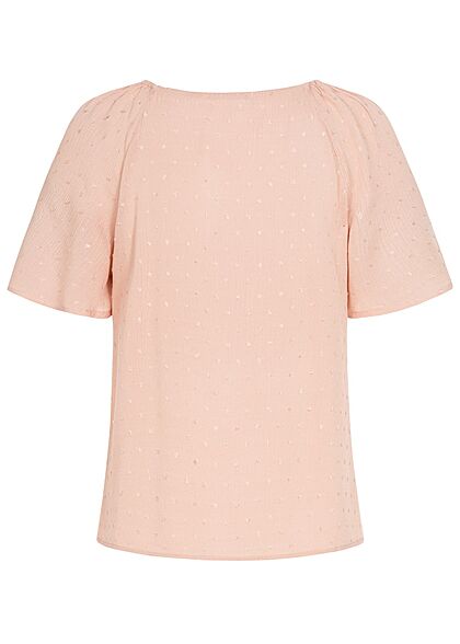 Hailys Dames V-Neck Blouse Shirt roze