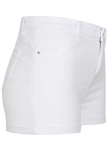 Hailys Dames High-Waist Push-Up Jeans Shorts wit