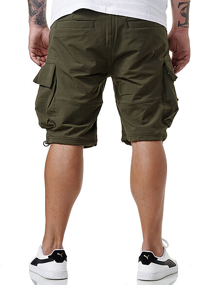 Sublevel Herren Cargo Bermuda Shorts 2-Pockets khaki grn