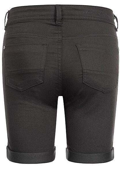 Hailys Kids Mädchen Bermuda Jeans Shorts 5-Pockets schwarz denim
