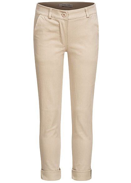 Hailys Kids Mdchen Stoffhose Mid-Waist 2-Pockets beige - Art.-Nr.: 21063053