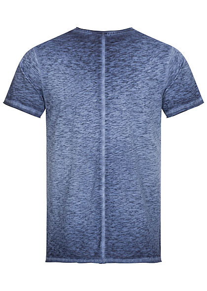 Eight2Nine Herren T-Shirt Brusttasche navy dunkel blau