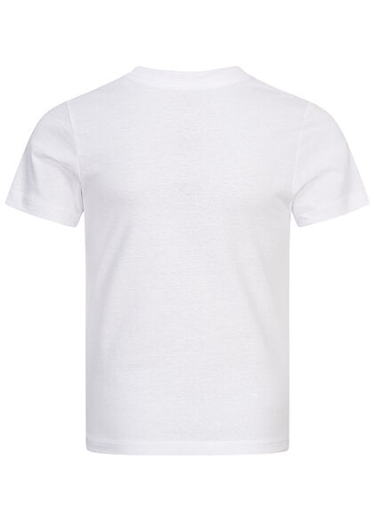 Jack and Jones Junior T-Shirt Logo Print weiss blau