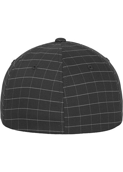 Flexfit Square Check Cap Karo Muster dunkel grau