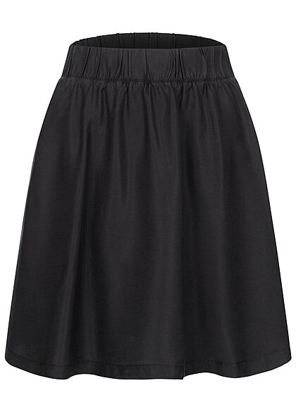 Tom Tailor Dames V-Neck Mini Skater Rok washed zwart