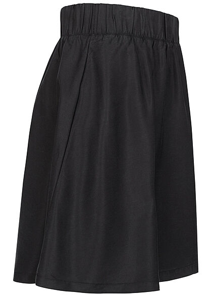 Tom Tailor Dames V-Neck Mini Skater Rok washed zwart