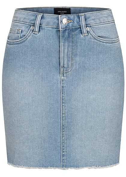 Vero Moda Dames NOOS Mini Jeans Rok lichtblauw denim