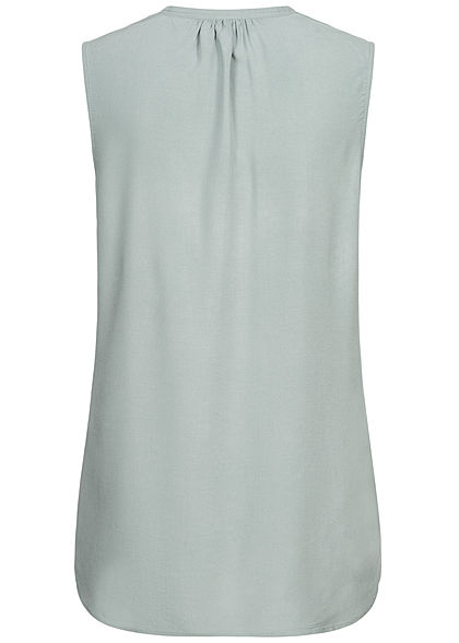 Seventyseven Lifestyle Dames Viscose V-Neck Blouse Top lichtblauw