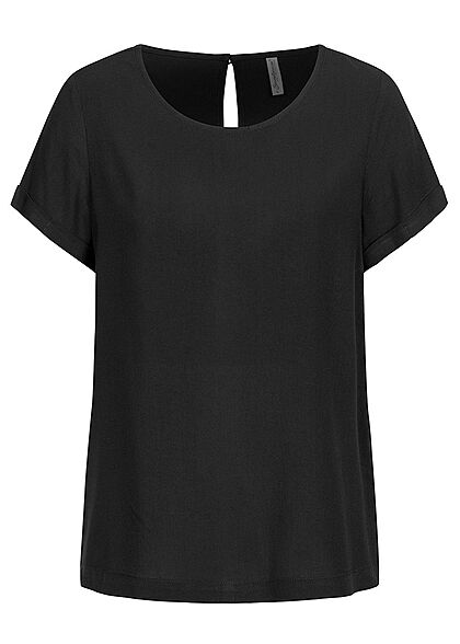 Seventyseven Lifestyle Dames Viscose Blouse zwart