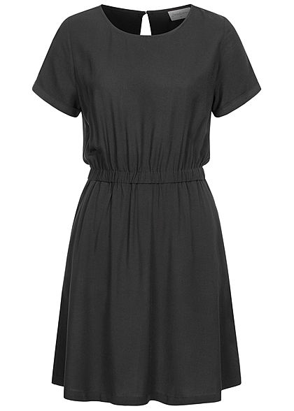 Seventyseven Lifestyle Dames Mini Jurk 2-Pockets zwart