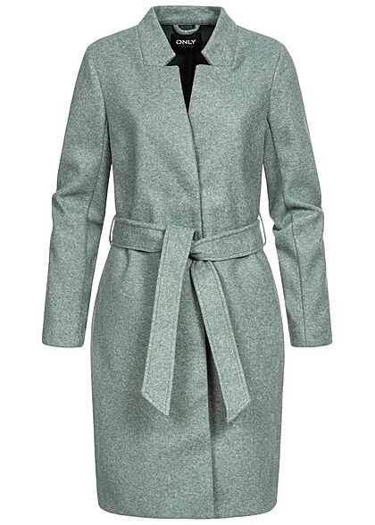 ONLY Dames Coatigan Jas 2-Jaszakken balsam groen - Art.-Nr.: 21073393