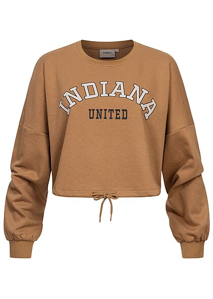 ONLY Dames Oversized Sweater Indiana Print bruin