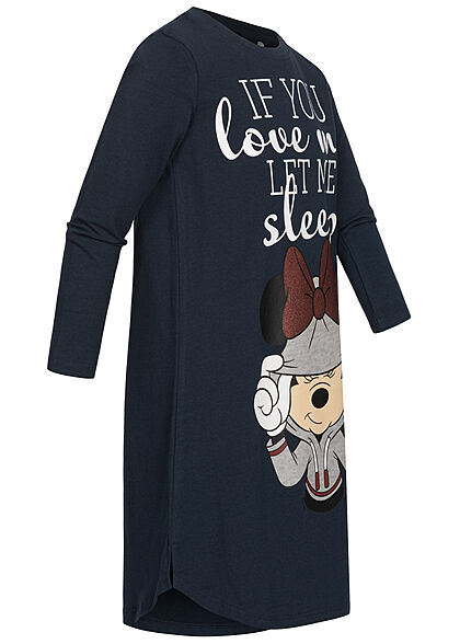 Name It Kids Meisjes Jurk met Minnie Mouse Sleep Print donkerblauw