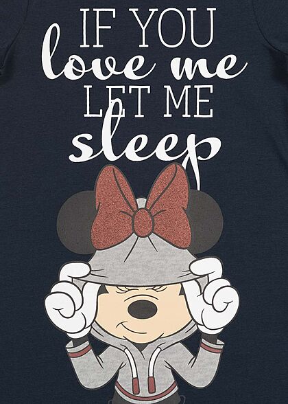 Name It Kids Meisjes Jurk met Minnie Mouse Sleep Print donkerblauw
