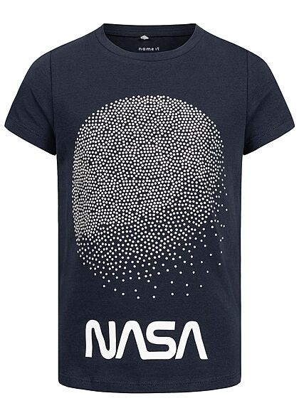 Name It Kids Meisjes T-Shirt NASA Print sapphire navy blauw - Art.-Nr.: 21083426
