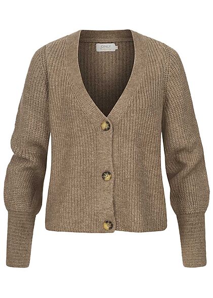 ONLY Dames V-Neck Cardigan caribou bruin